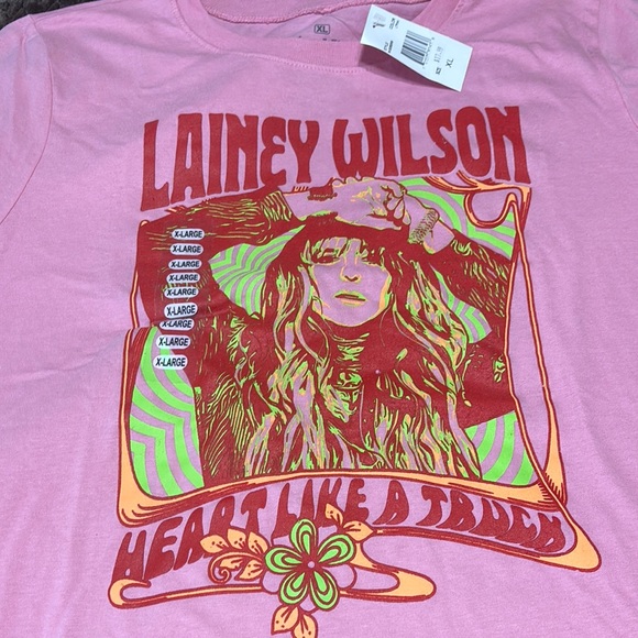 Pink Lainey Wilson Graphic T-Shirt - Picture 2 of 4